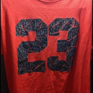 Red Jordan 23 shirt